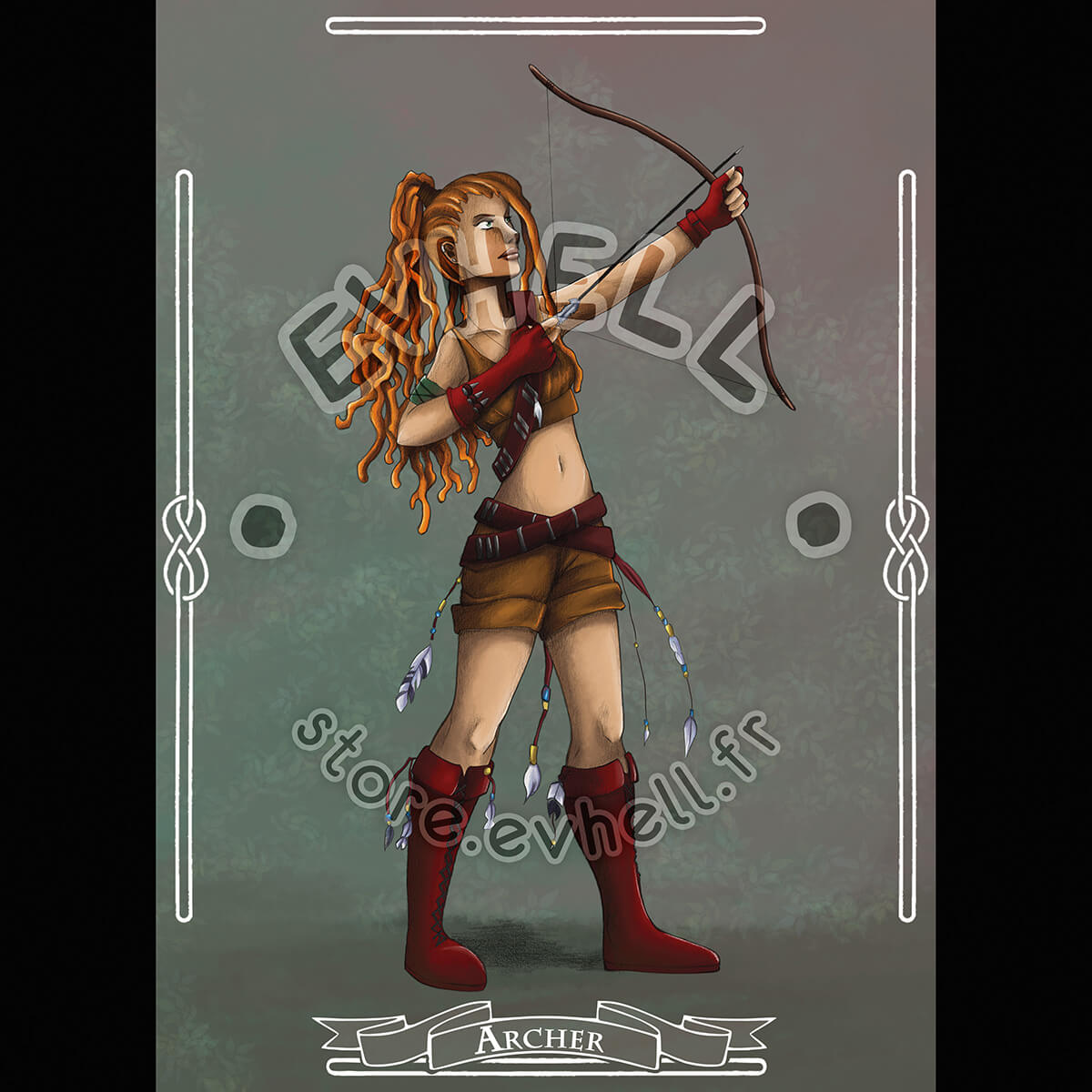 Carte RPG Archer – Original Character HD