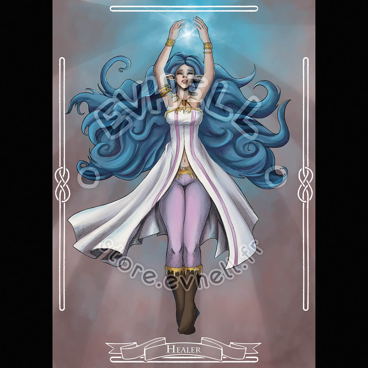 Carte RPG Healer – Original Character HD