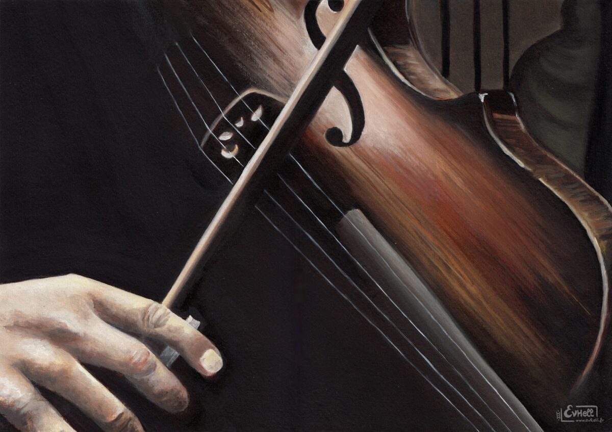 Violon - Peinture acrylique