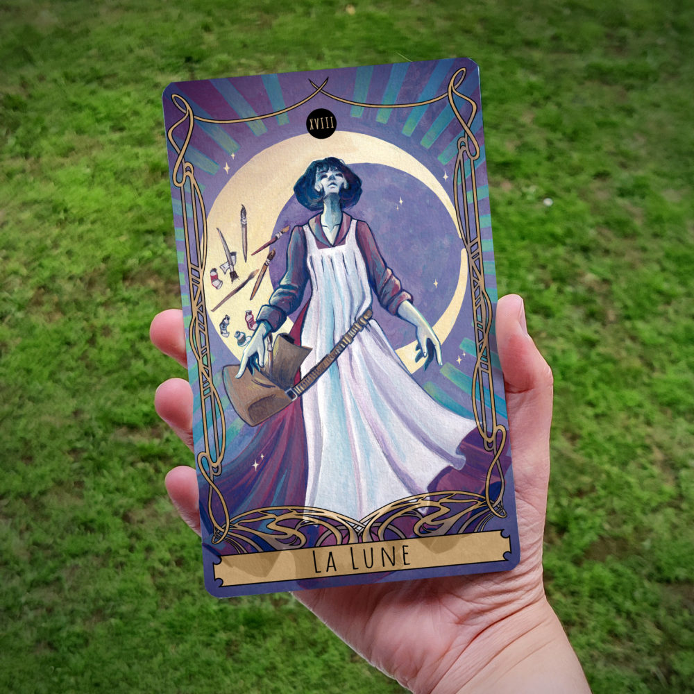 Carte de Tarot : La Lune (Aude)