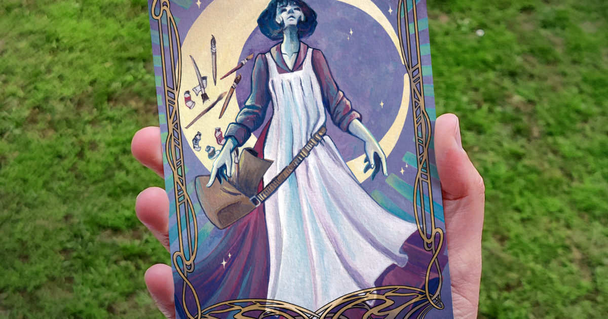 Tarot cards la lune moon hi-res stock photography and images