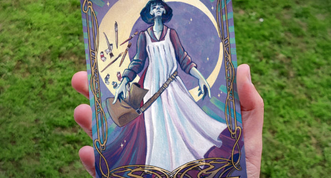 Carte de Tarot : La Lune (Aude)