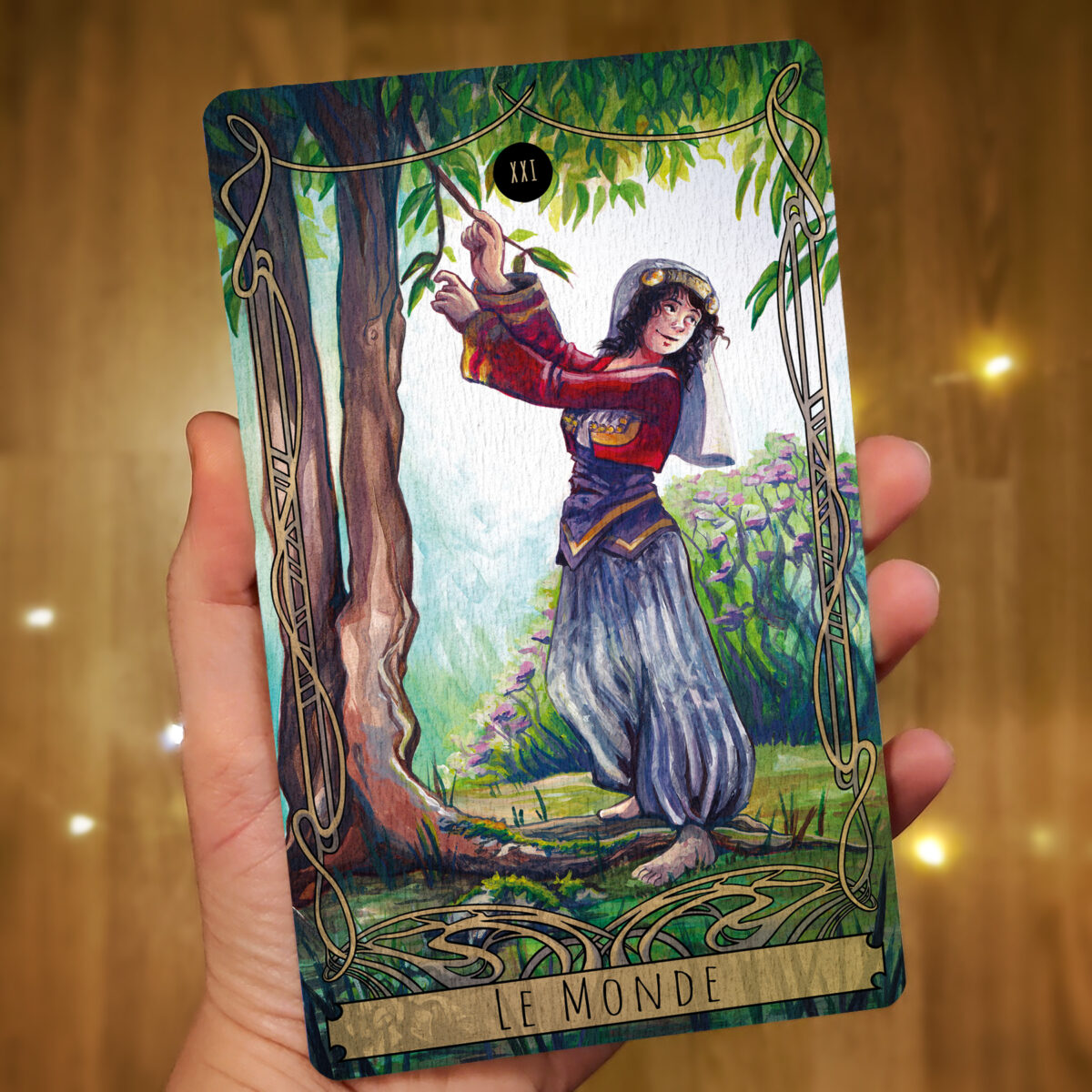 Carte Tarot Le Monde Evhell