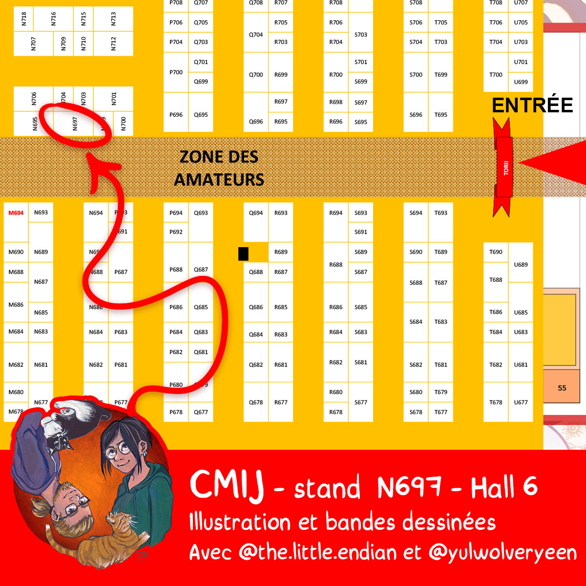 Stand CMIJ N°697 Hall 6